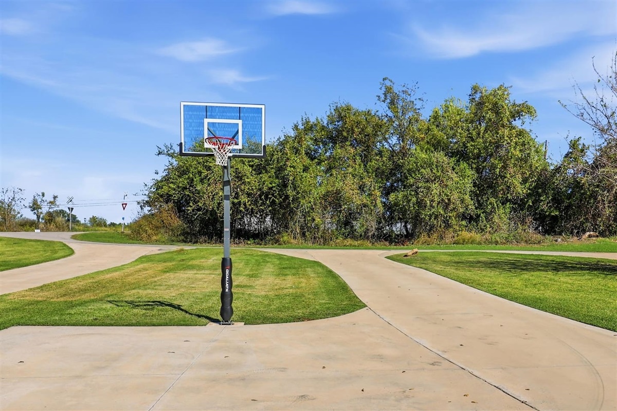 Shoot Hoops on the Front Driveway