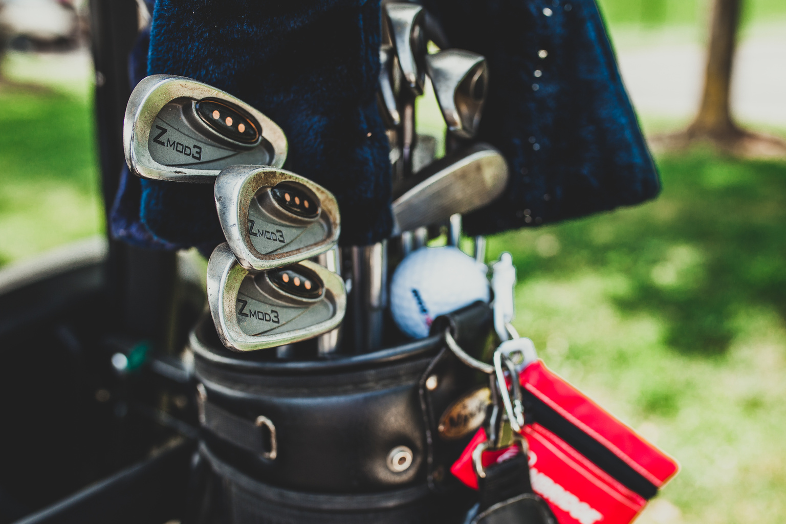 Golf club irons ready for a round at Port St Lucie Florida
