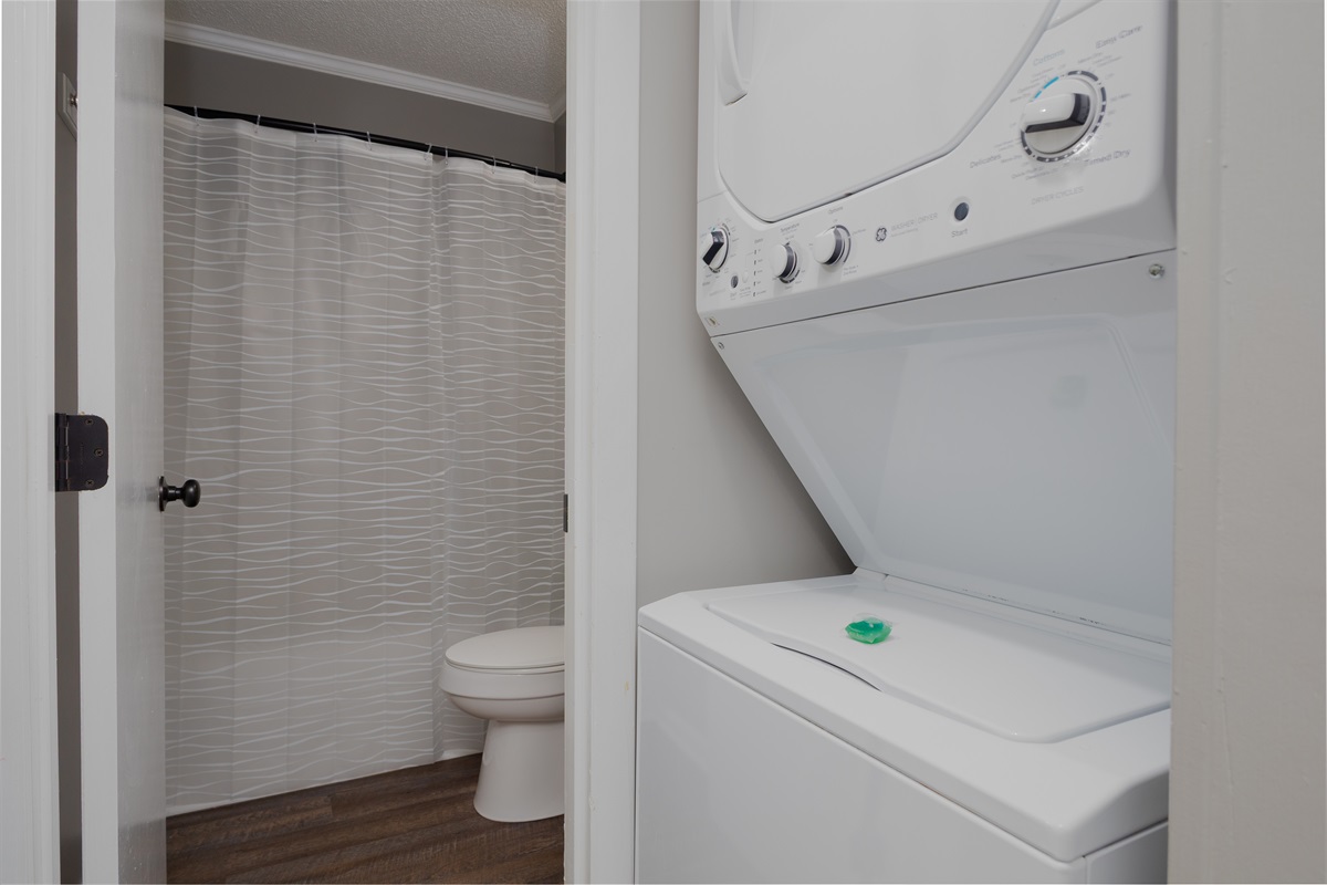 Bathroom and in-unit laundry