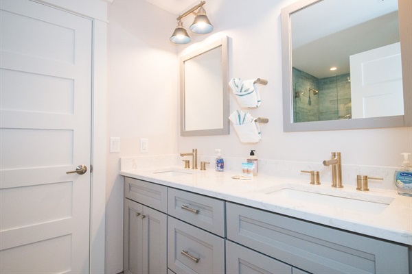 double sink - with hairdryer