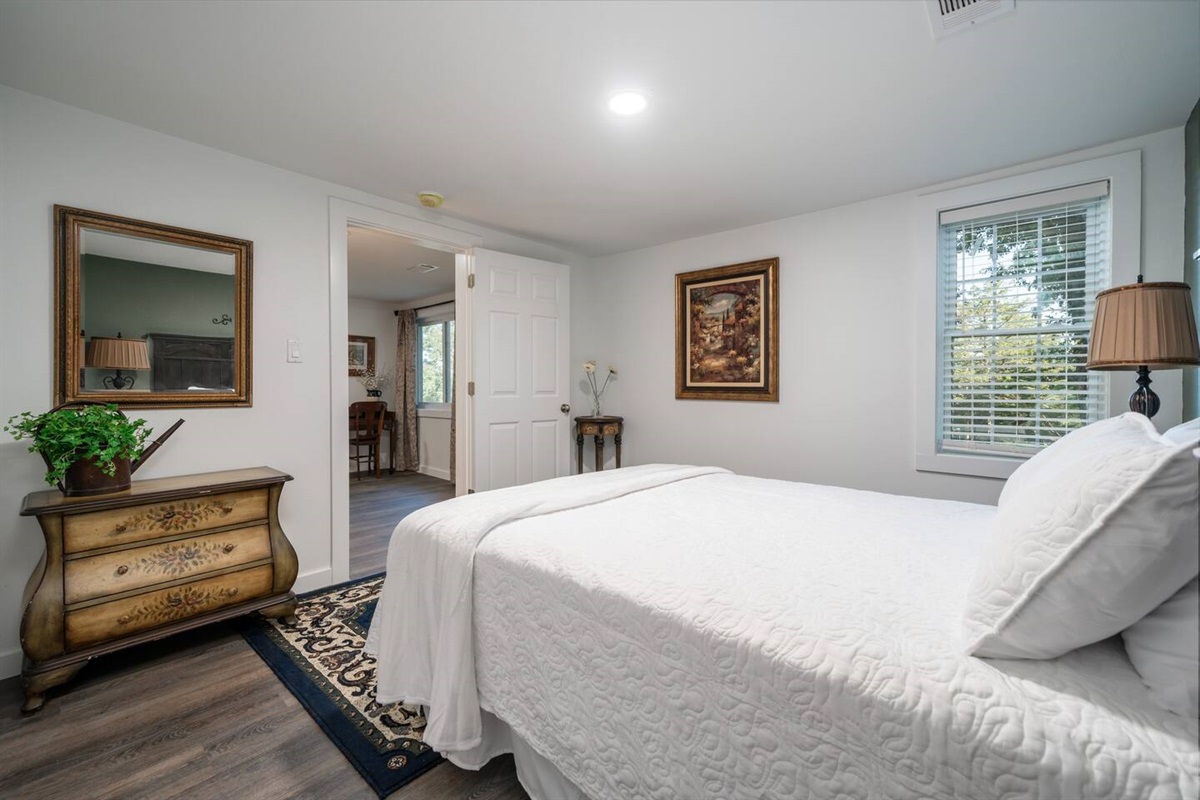 Master bedroom shows dresser