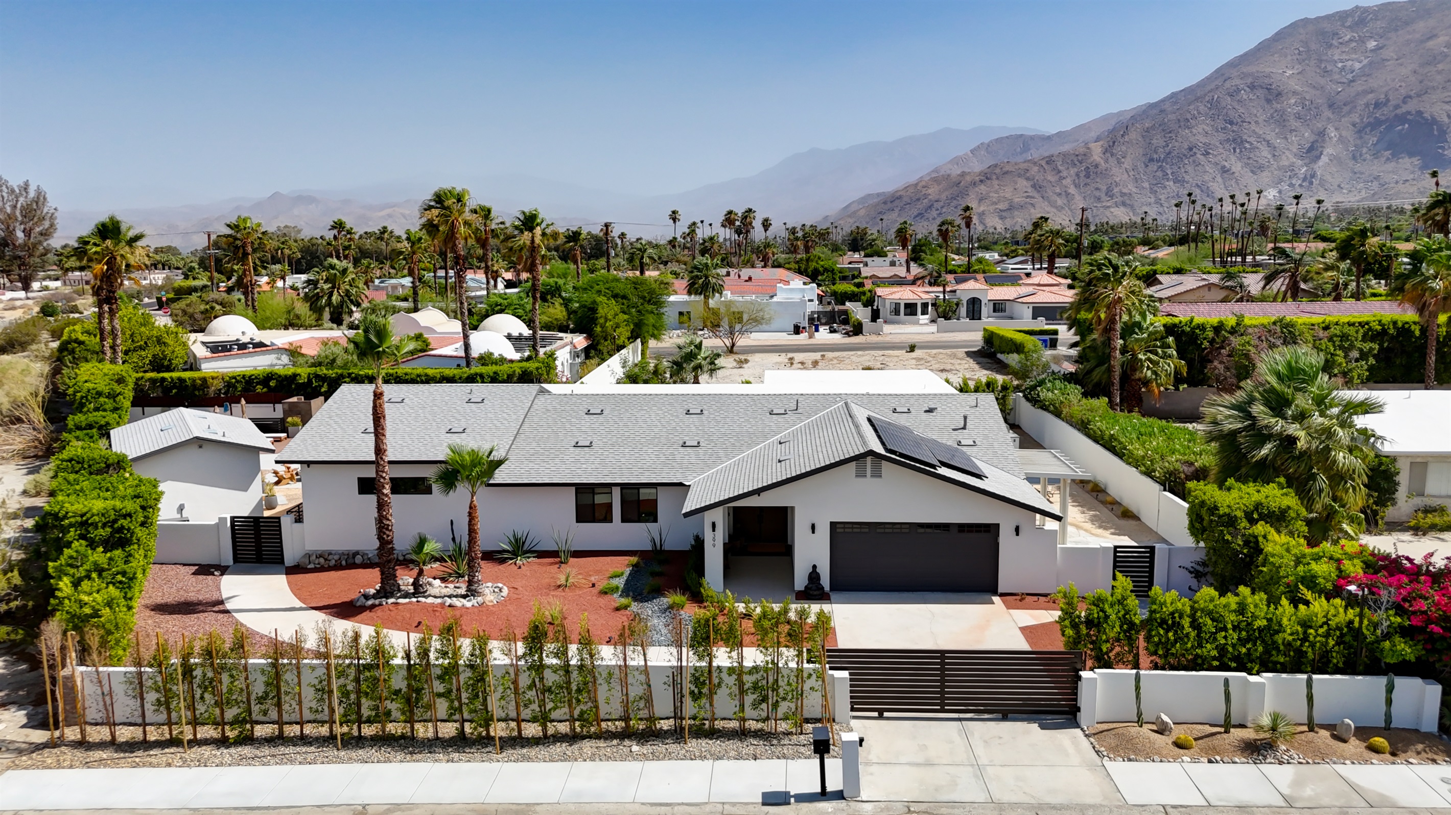 Aerial view of property