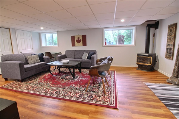 Living Room with TV - Basement