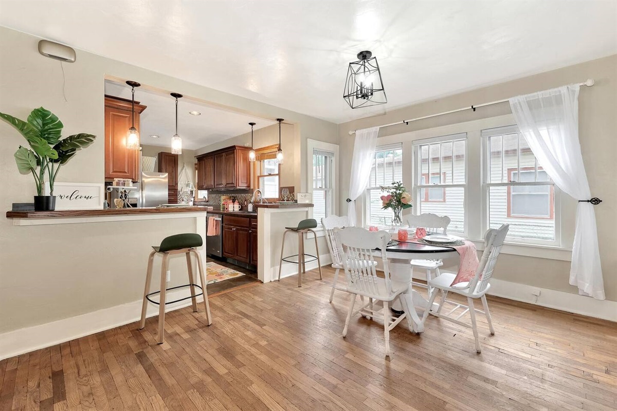 Seating for up to six.