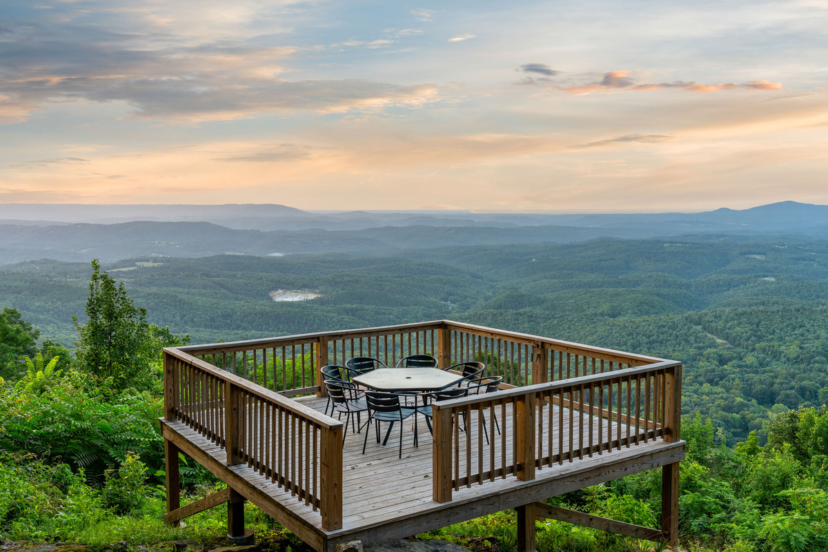 Observation Deck Overlooking The Canyon