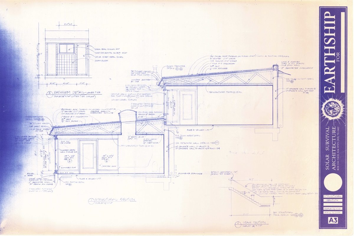 original blueprints designed by Michael Reynolds