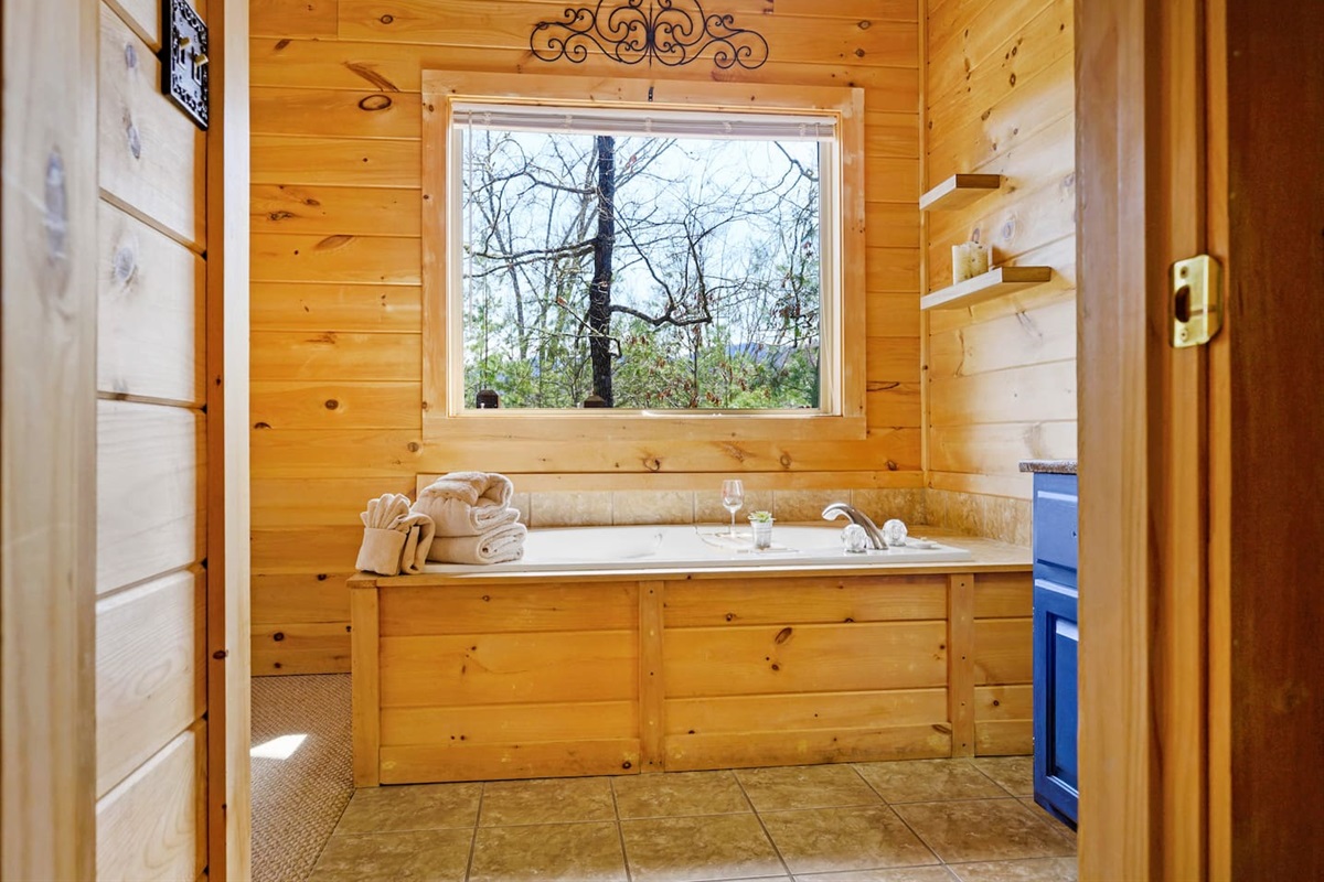Soaker tubs in both bathrooms so no one feels left out.