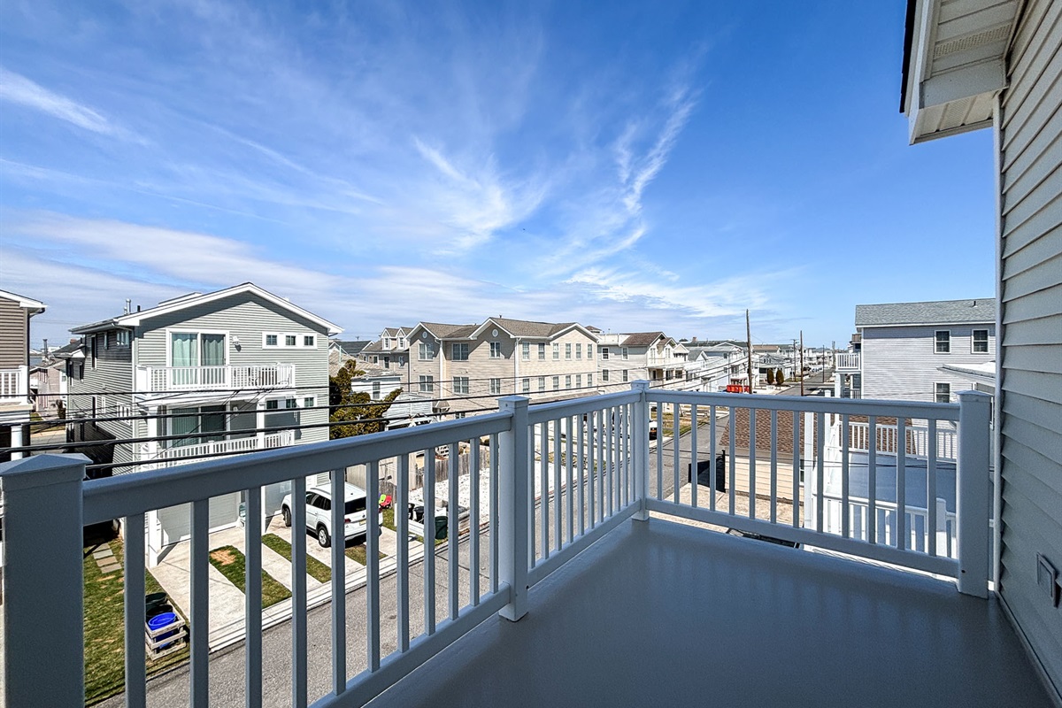 Spacious balcony area 