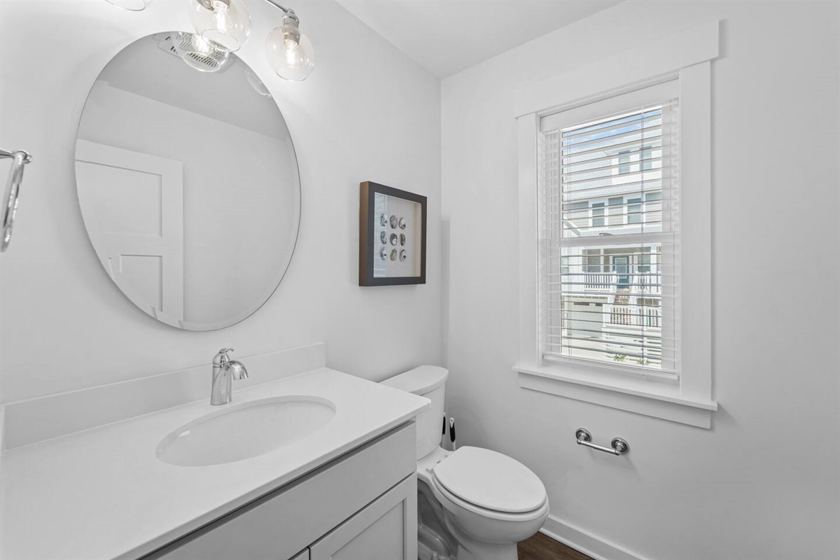 Half bath on 2nd (main) level