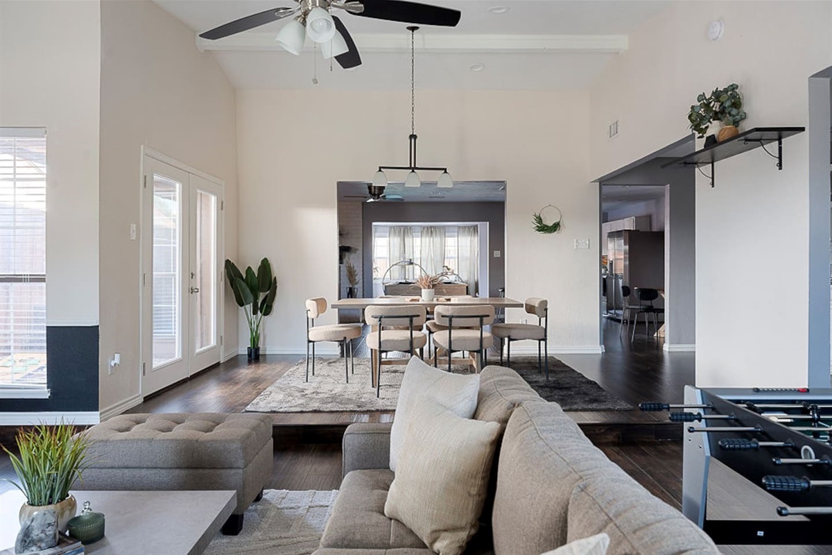 Enjoy the beautiful, open concept of this home, offering an array of luxuries for everyone during their stay