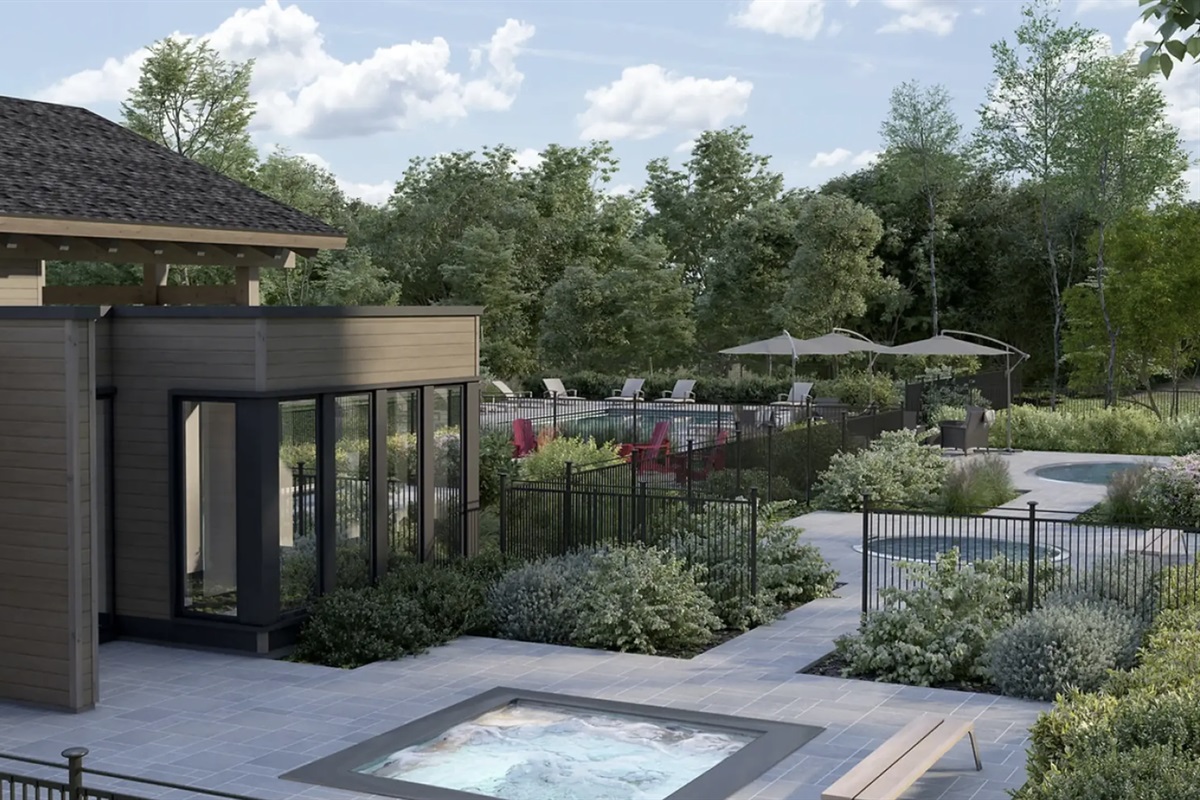 Pool and Hot Tub Area