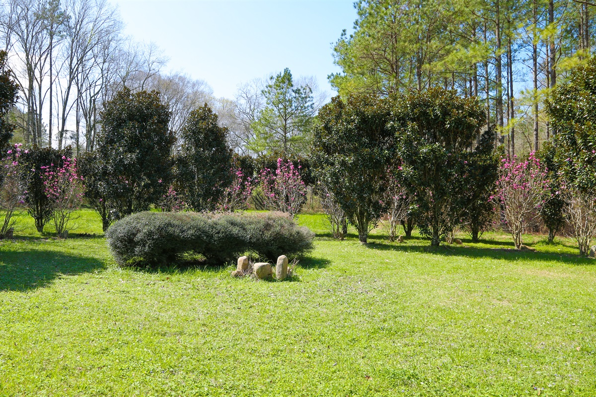 Check out Stonehedge, a replica of Stonehenge out of magnolia trees!