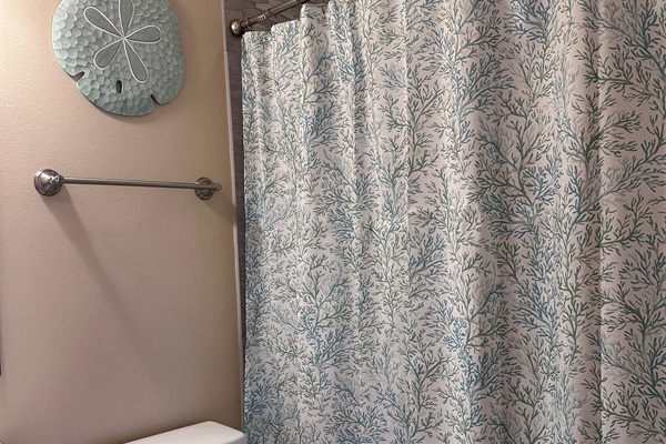 En suite bath #2 upstairs with tub/shower combo.