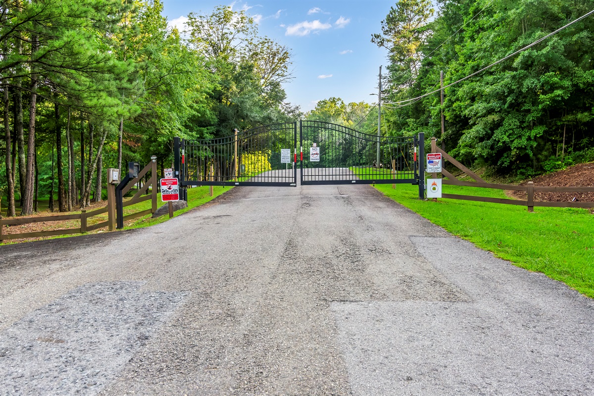 One of three entrances to the neighborhood 