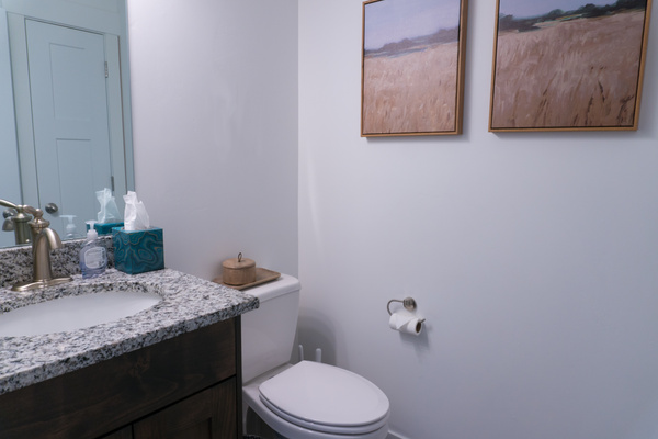 Main floor half bathroom