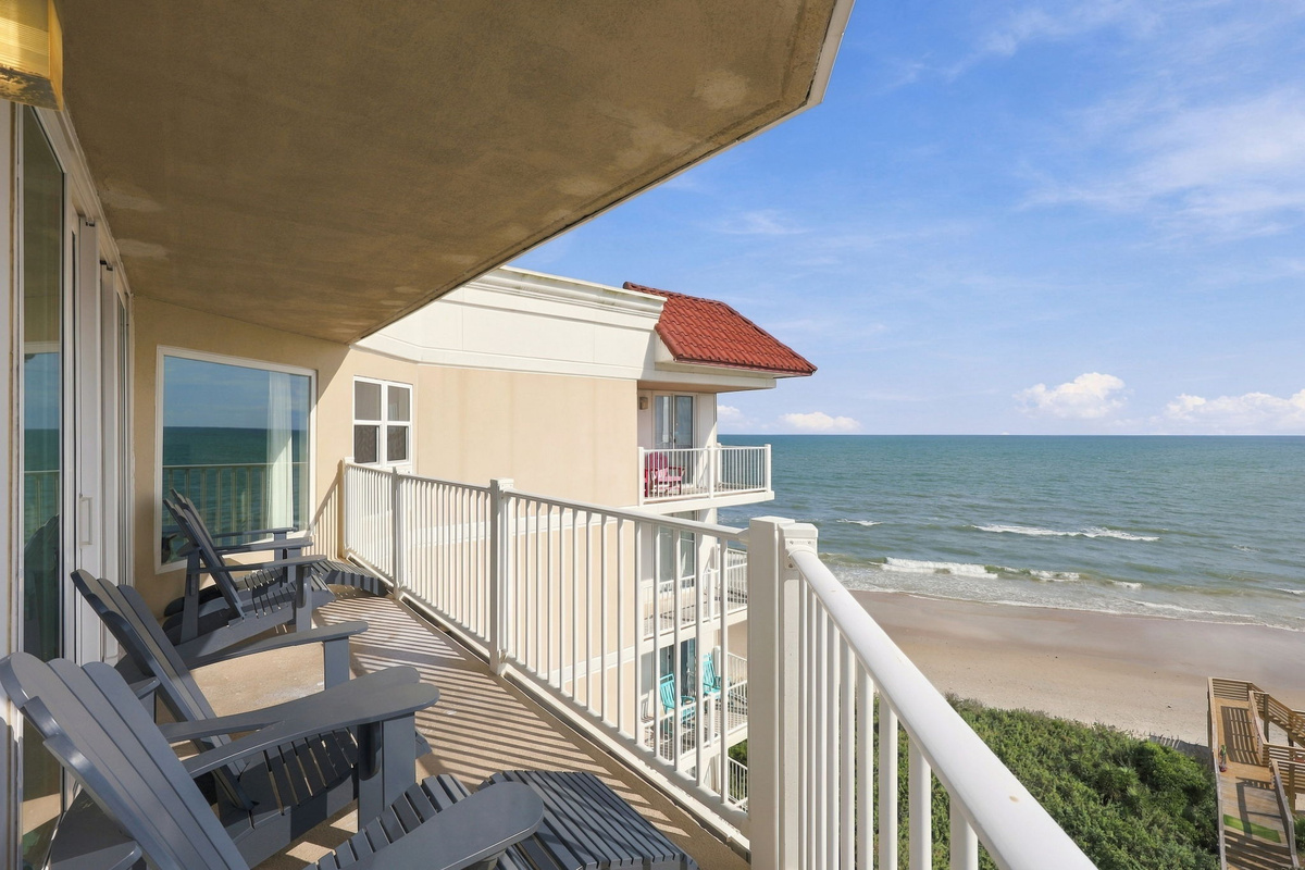 Step out onto your private balcony and take in front-row ocean views, complete with seating to kick back and enjoy the breeze.