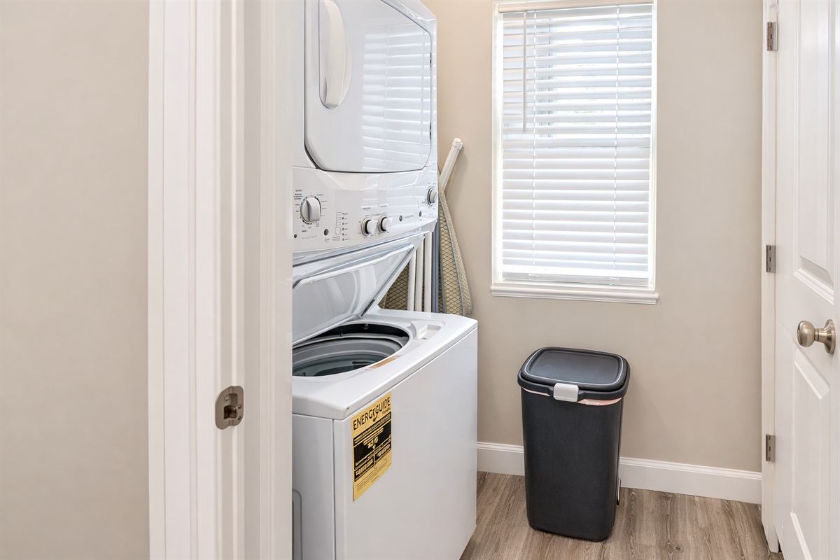 In-unit laundry makes extended stays easy and comfortable