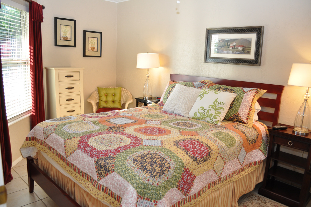 Upgraded bedding even in secondary bedroom