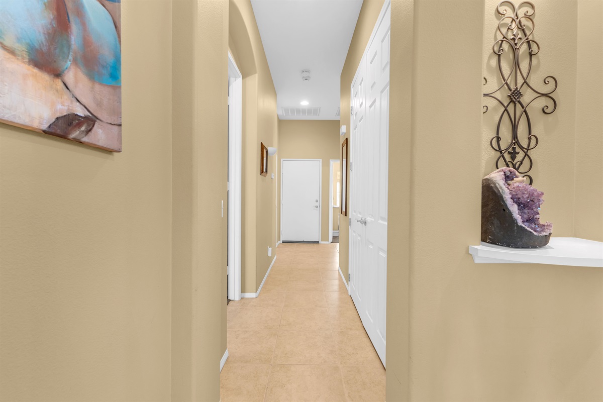 Hallway to sleeping areas
