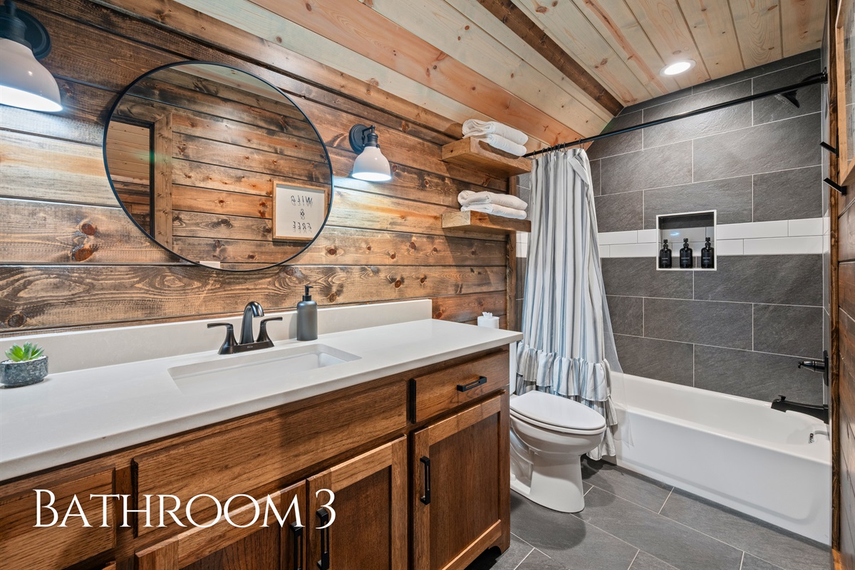 This bathroom is clean and functional, giving you a comfortable space to refresh without any fuss after a day of exploring.