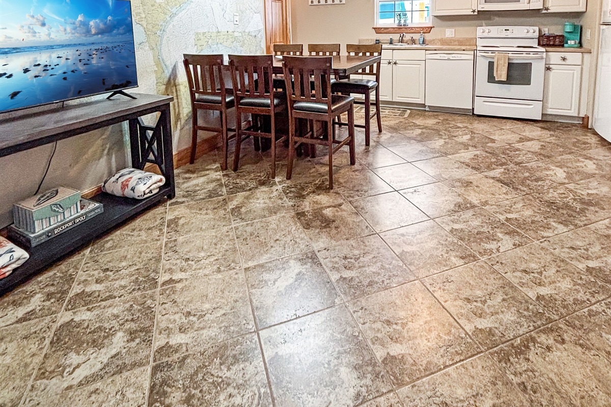 Side B offers open concept dining and kitchen