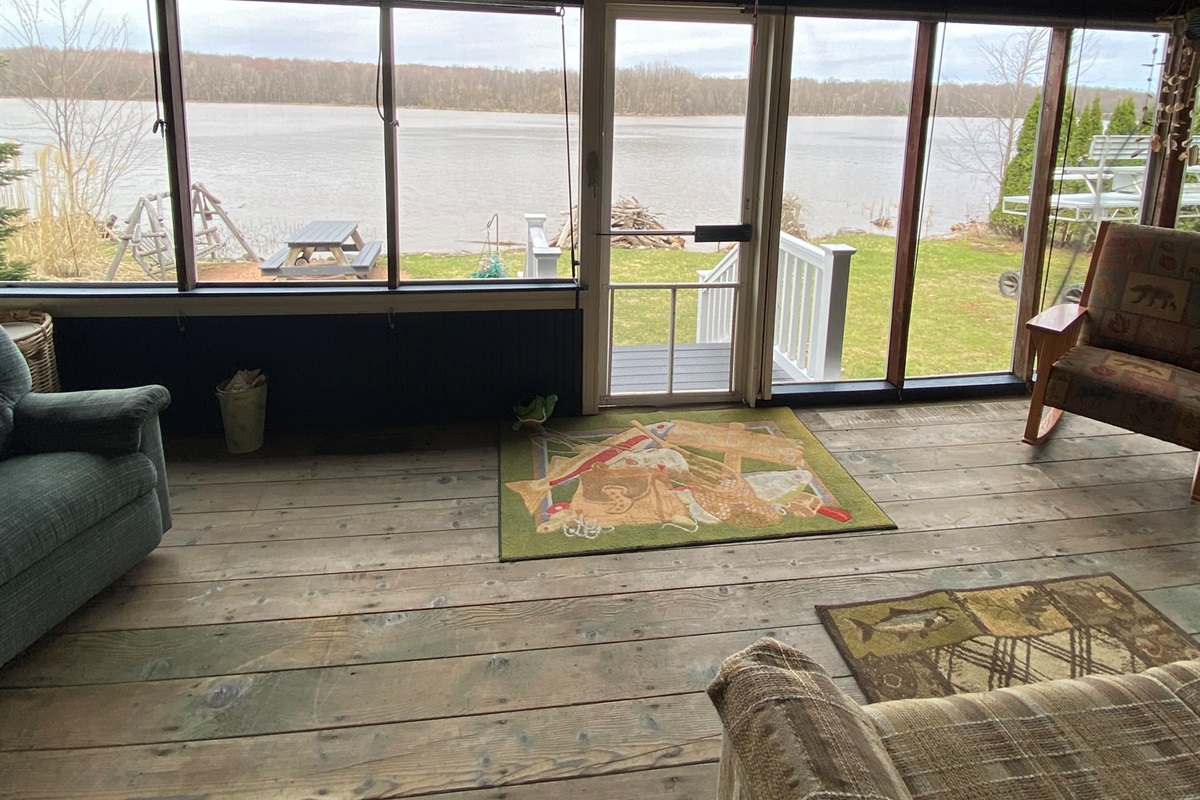 Looking at the lake