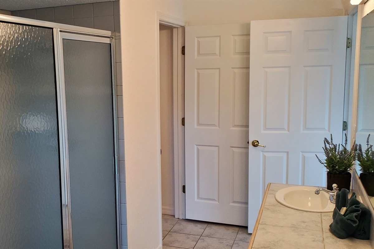 King bedroom with private full bath