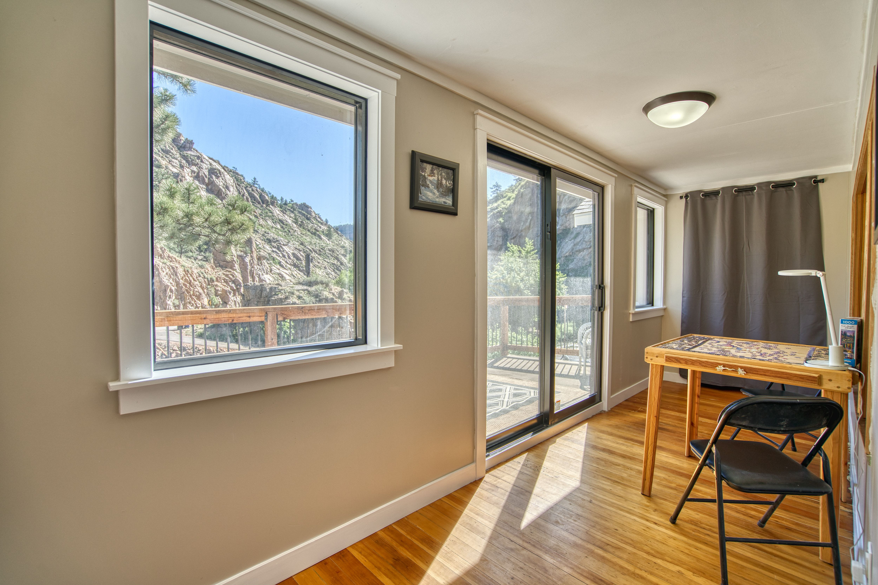Sunroom with Puzzle Table