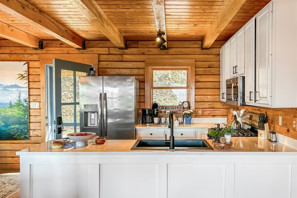 Our beautiful open concept kitchen.