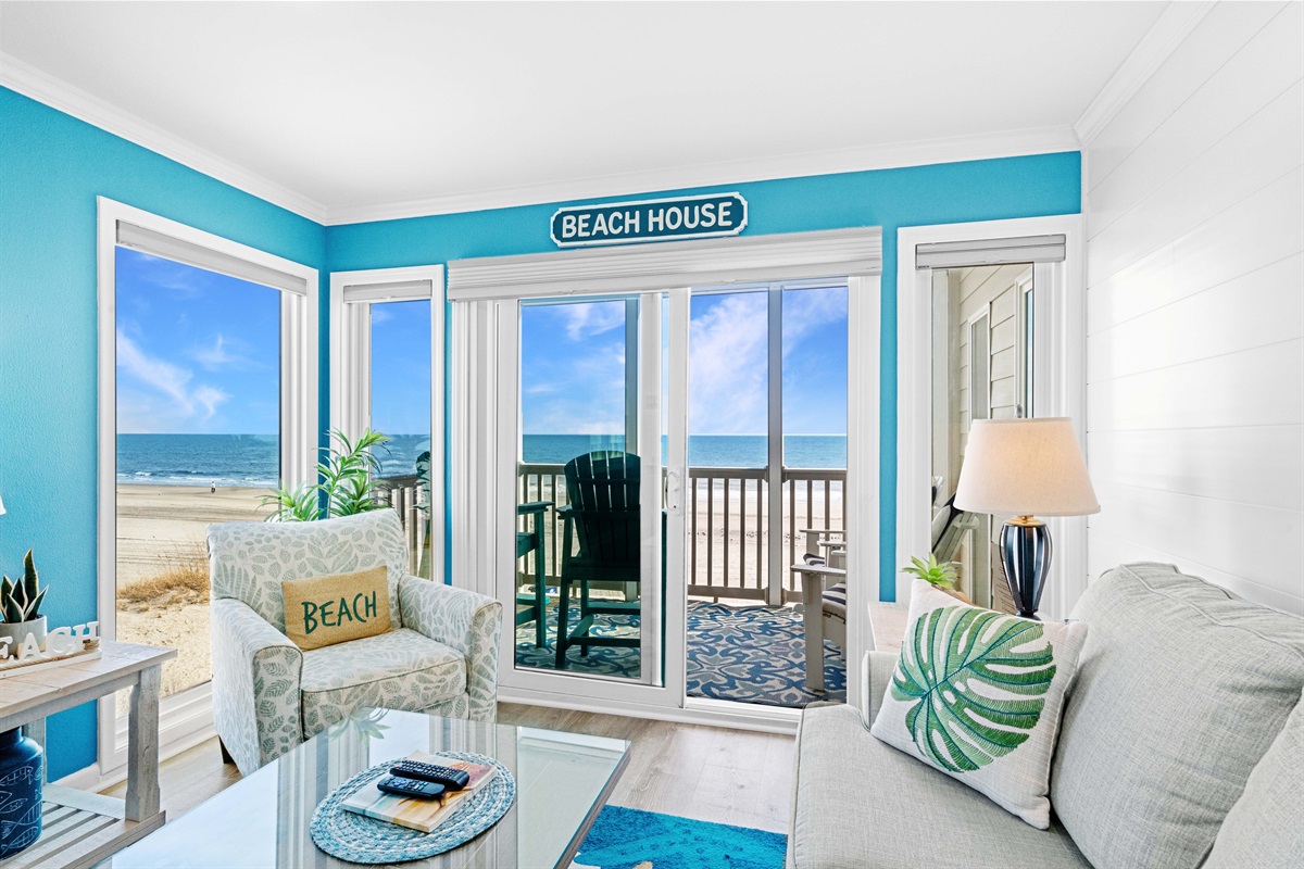 Be surrounded with ocean views from the comfort of the spacious living room
