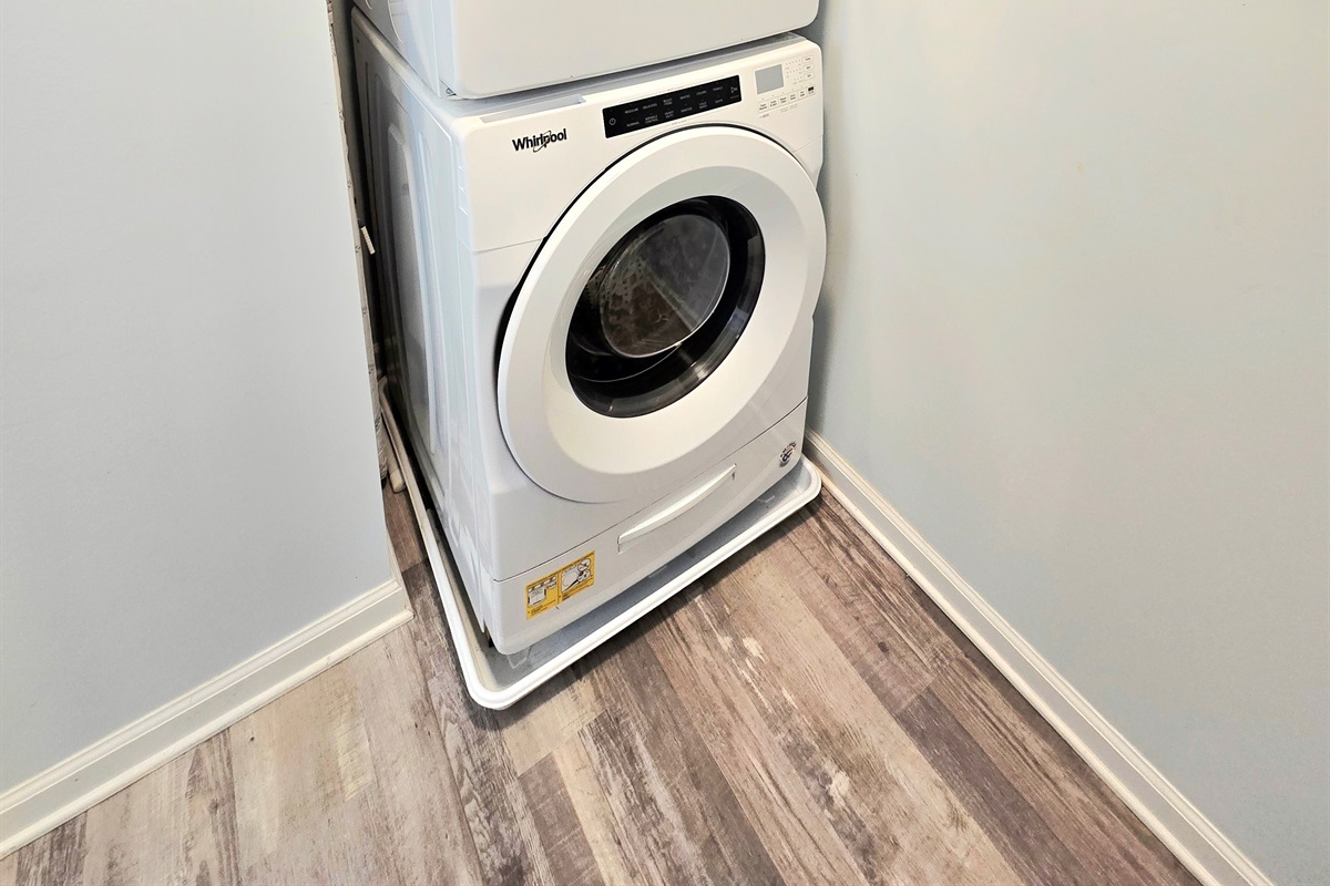 Laundry in closet of Bedroom 1