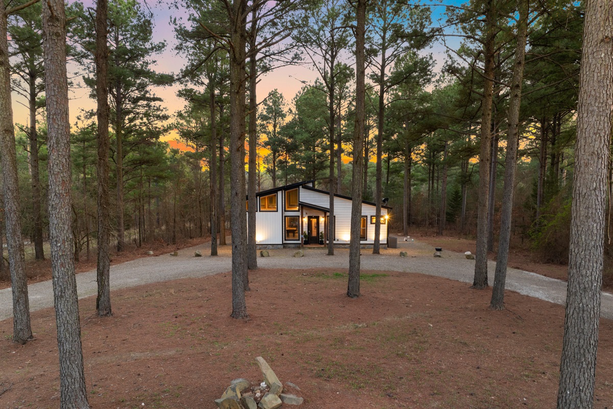 Welcome to Piece of the Moon, your peaceful retreat tucked among the pines.