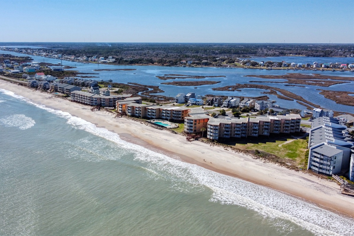 Topsail Dunes aerial view
