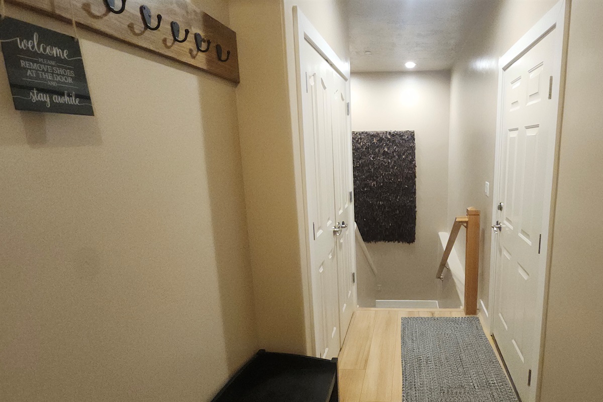 Access to the lower level unit