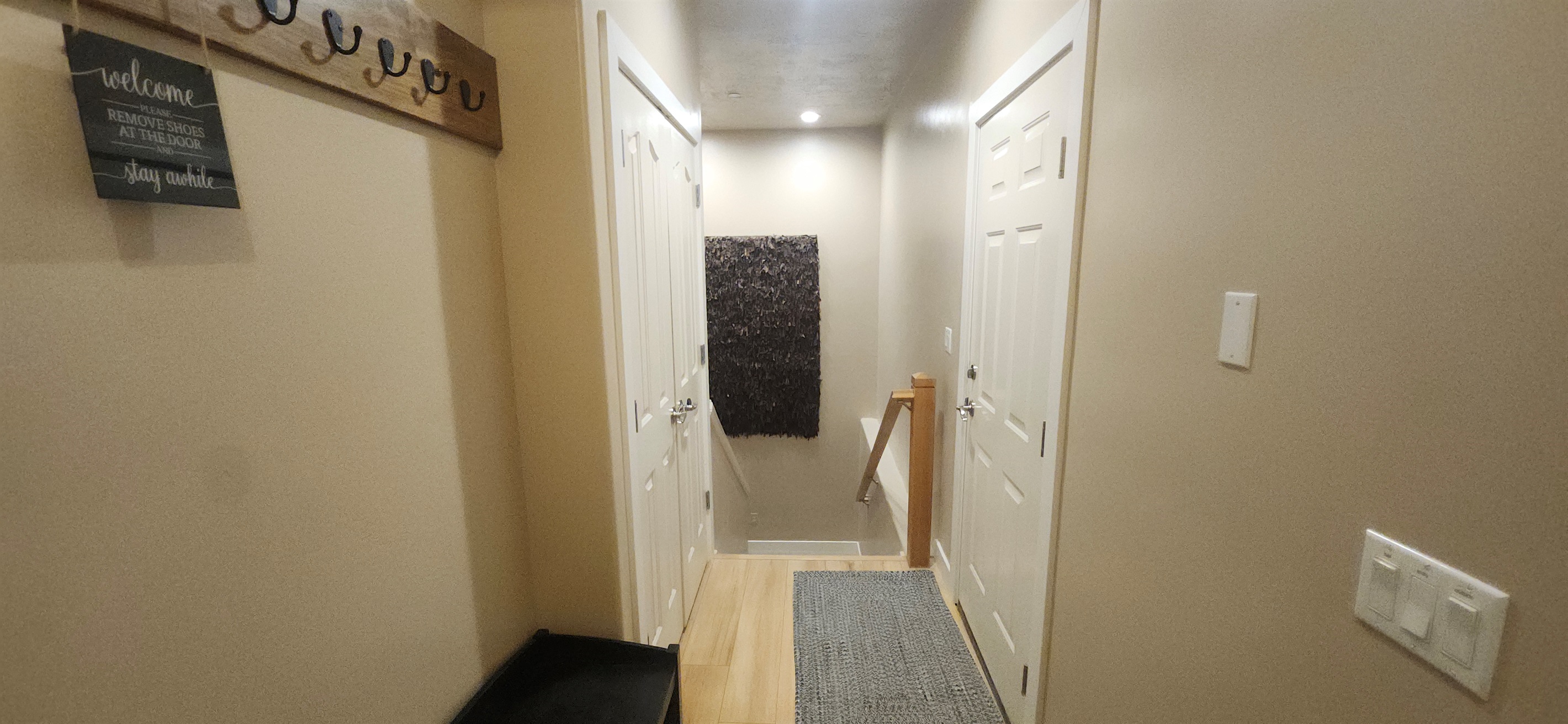 Access to the lower level unit