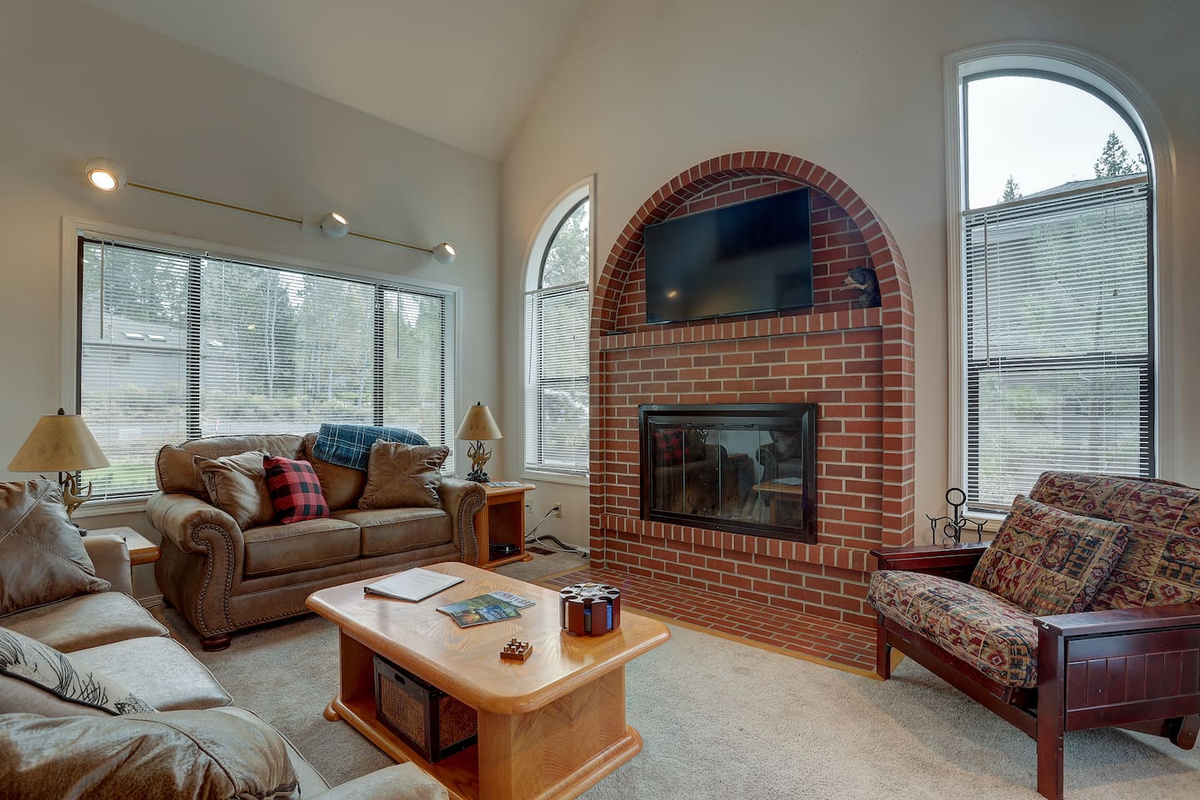 Cozy up to the fire or the TV with ChromeCast and blu-ray.