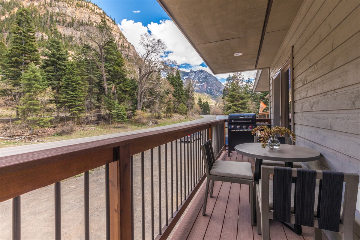 Living room balcony w/ outdroor seatings
