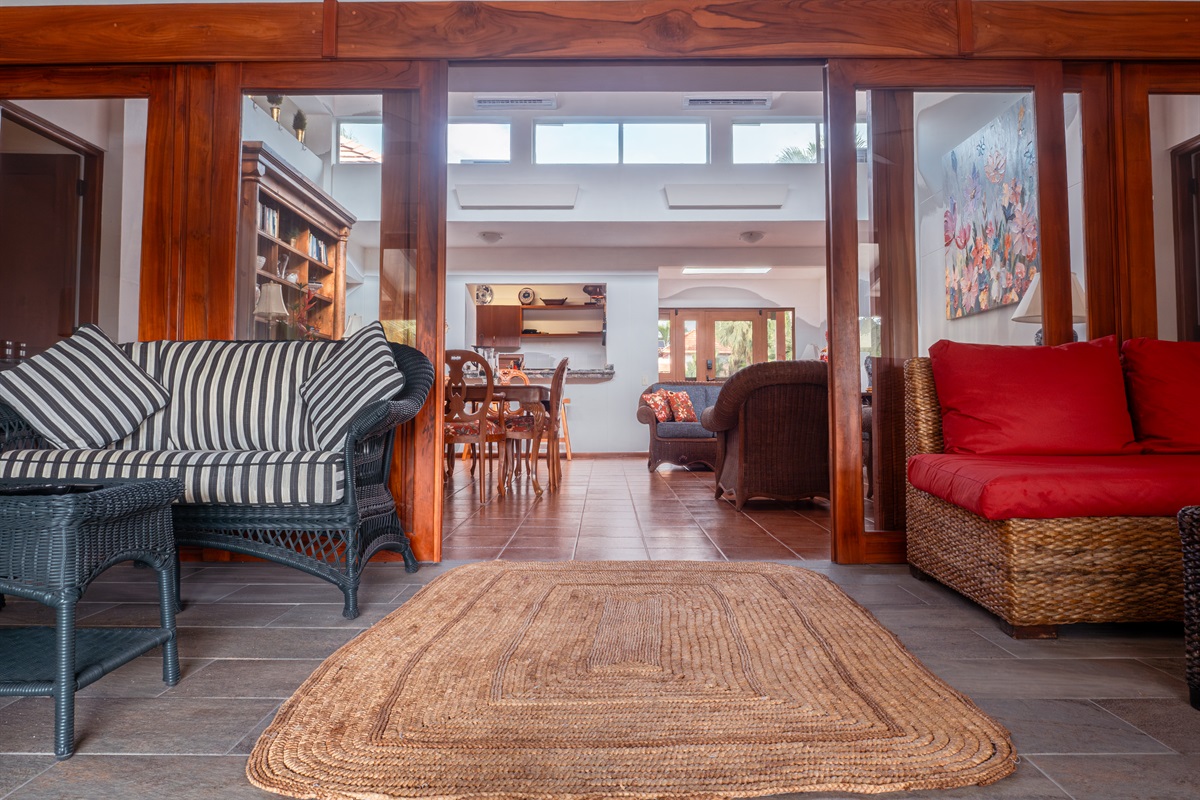 Family Room into Living Room/Dining Room