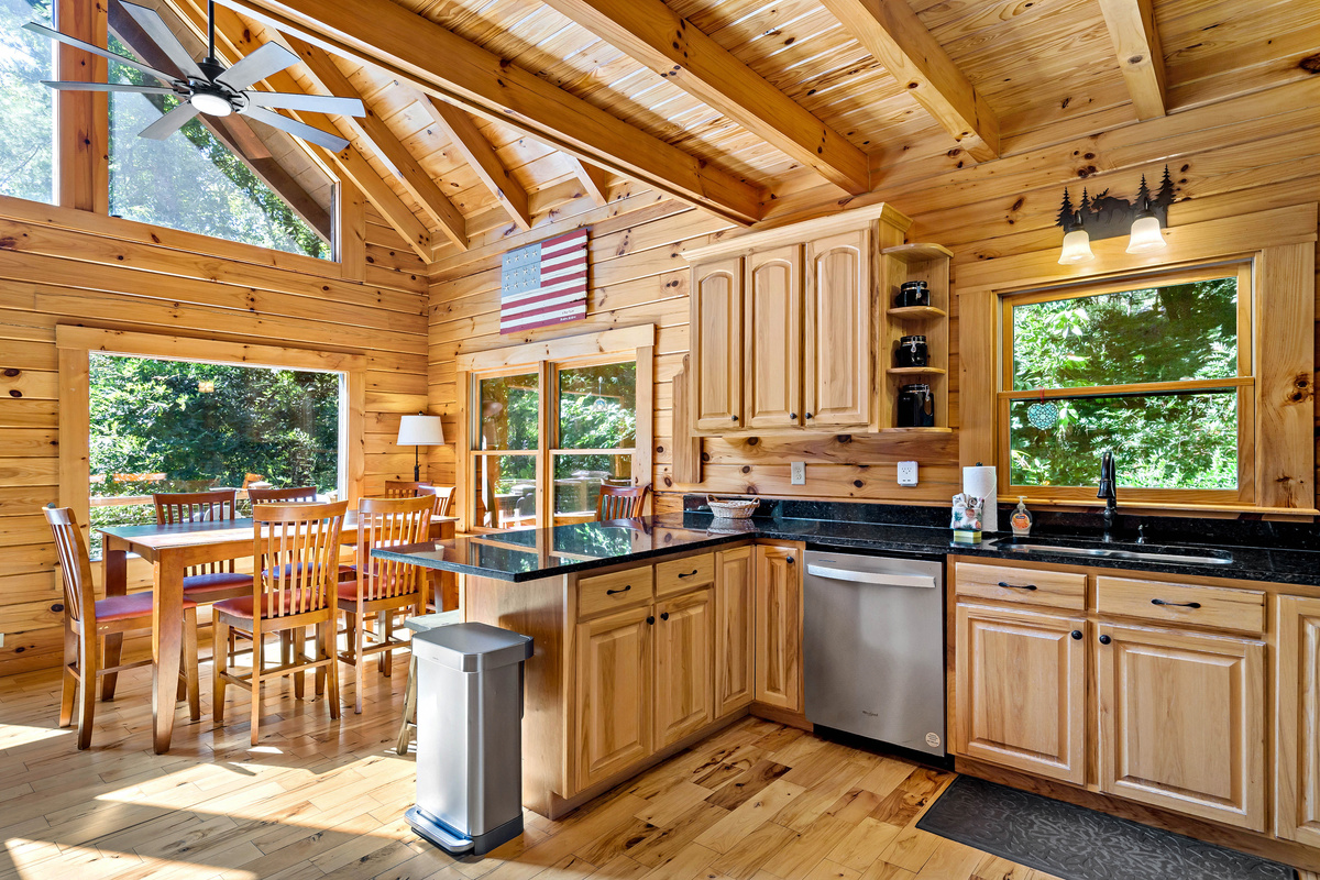 Open concept kitchen 