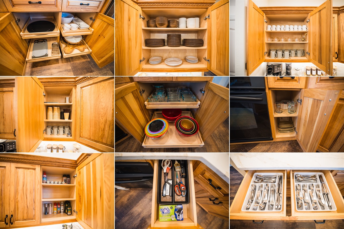 Cups, bowls, cutting boards, etc. - We have it all.