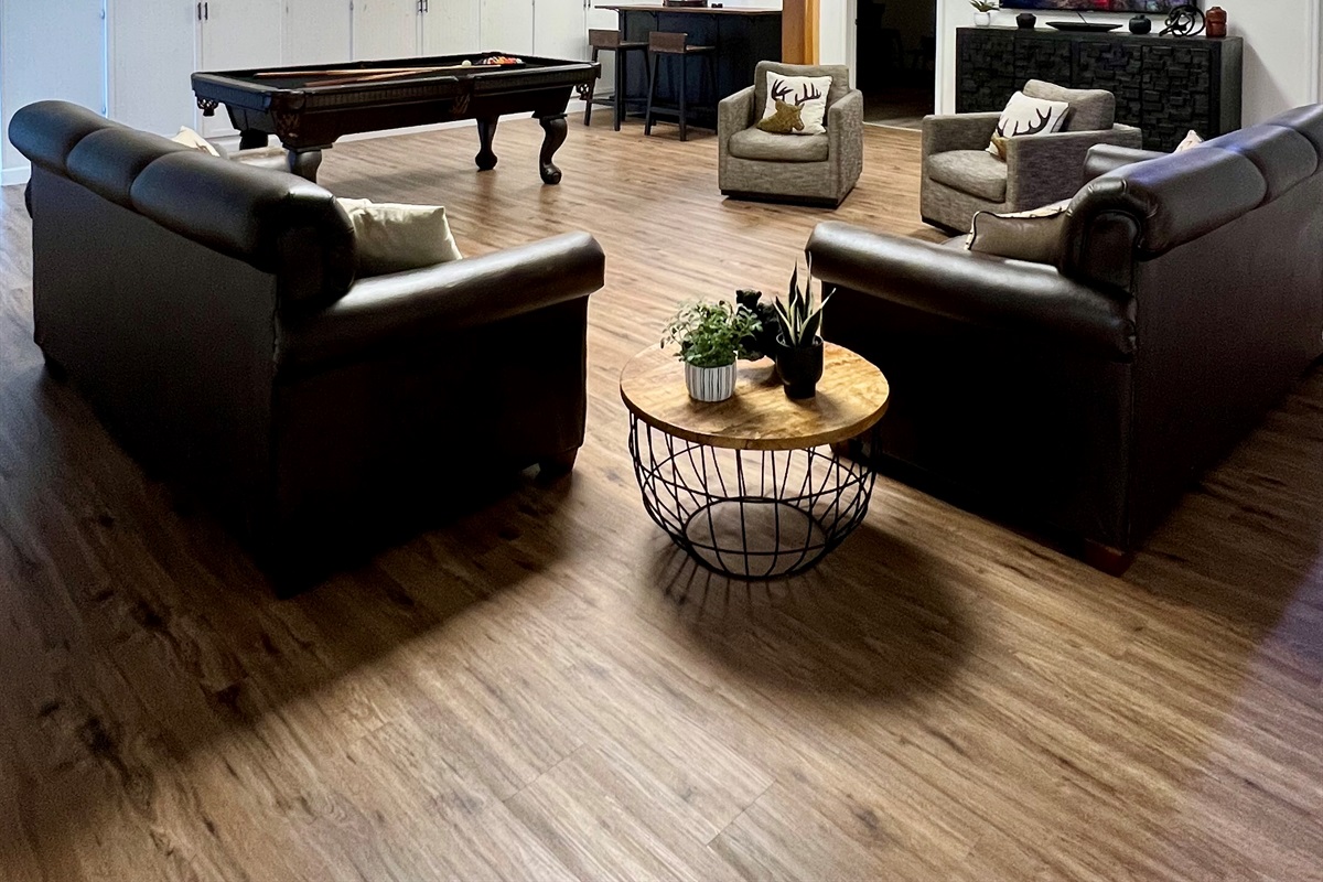 Lower level living room/lounge area