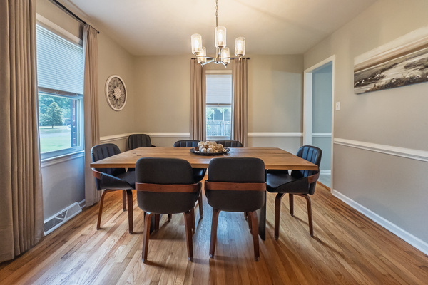 Dining room with seating for 8
