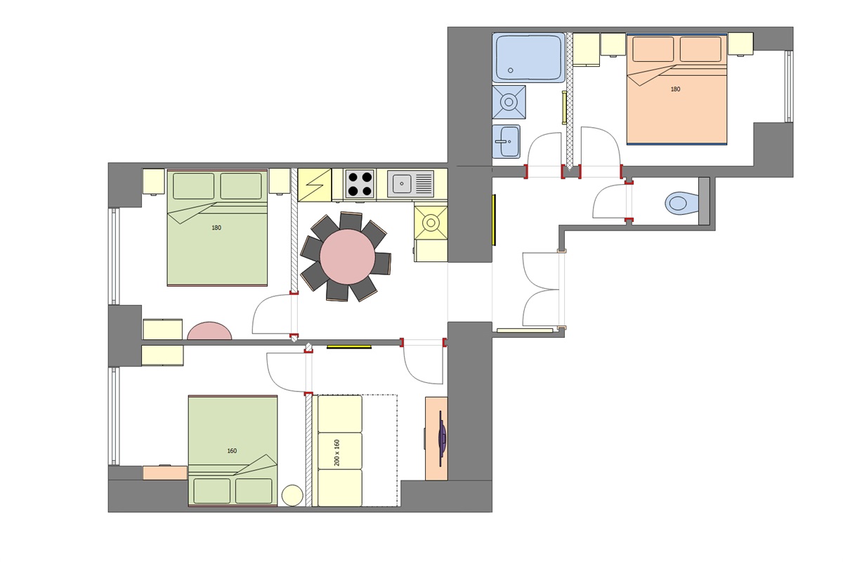 Plan of the apartment