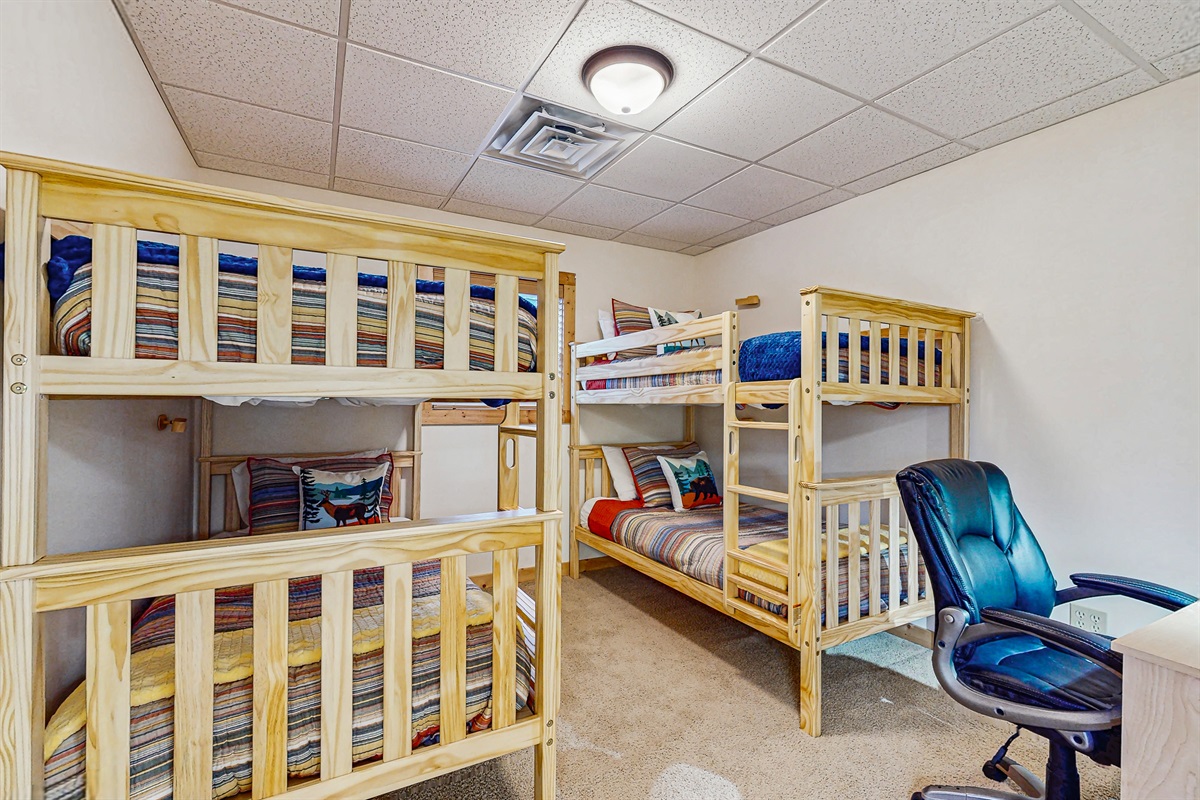 This room will feature a queen bed once updated. 