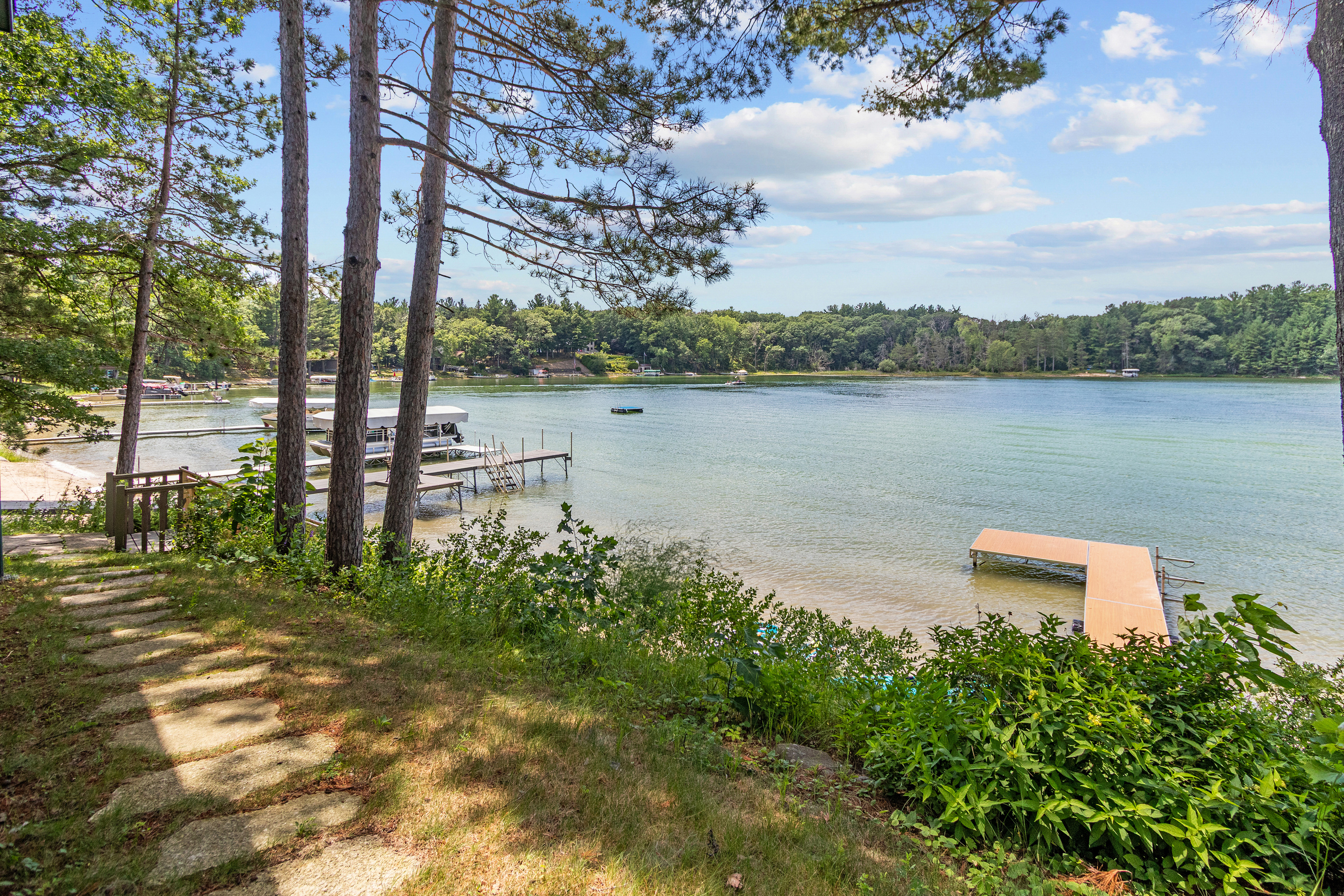 Nature meets the beach, offering a private and picturesque setting for your lakeside getaway.