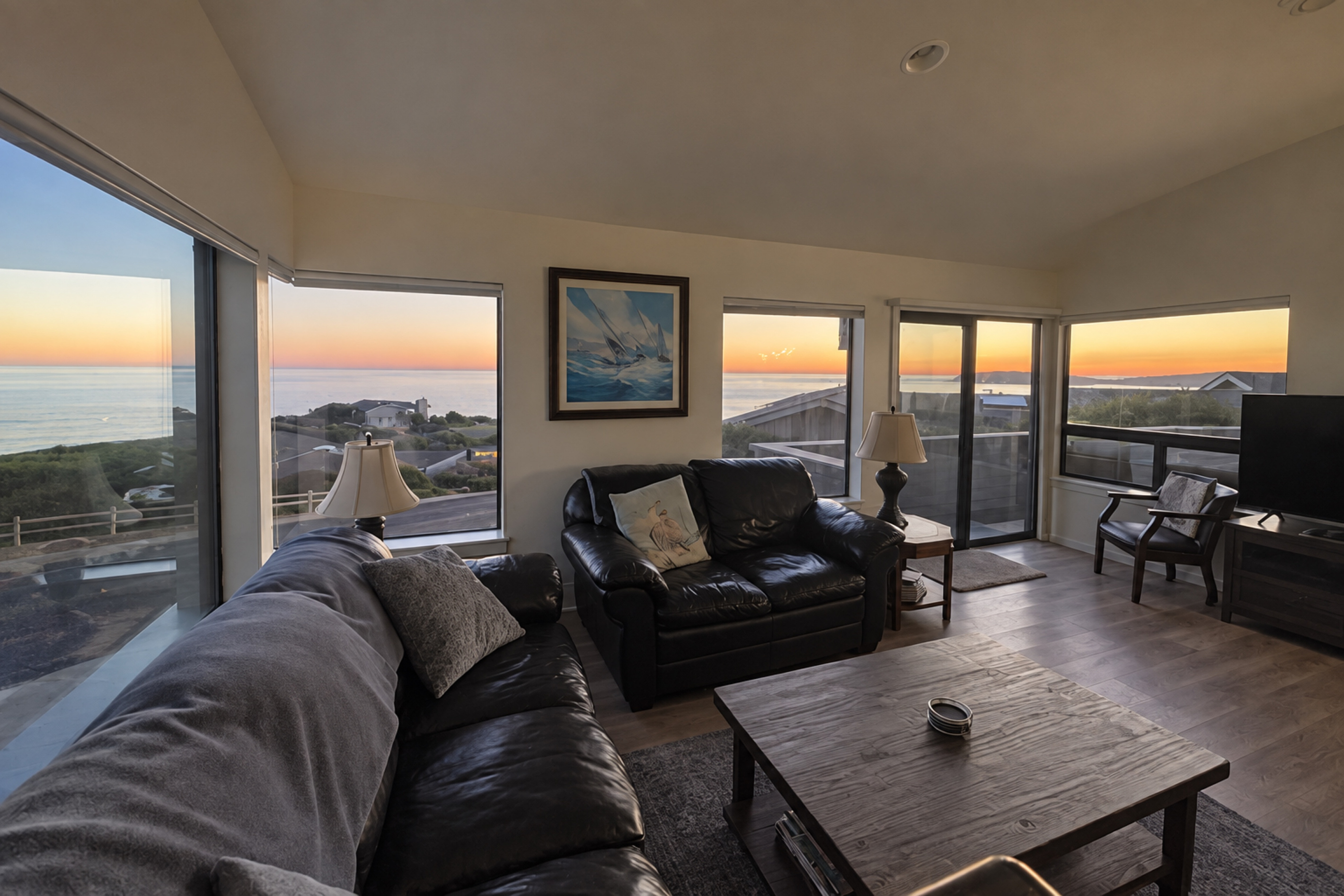 Sunset views from Living Room