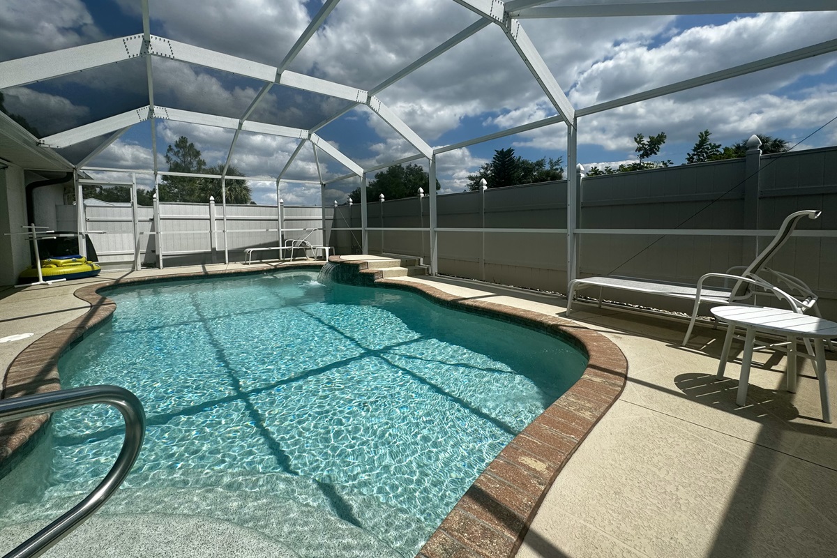 Enjoy the heated pool!