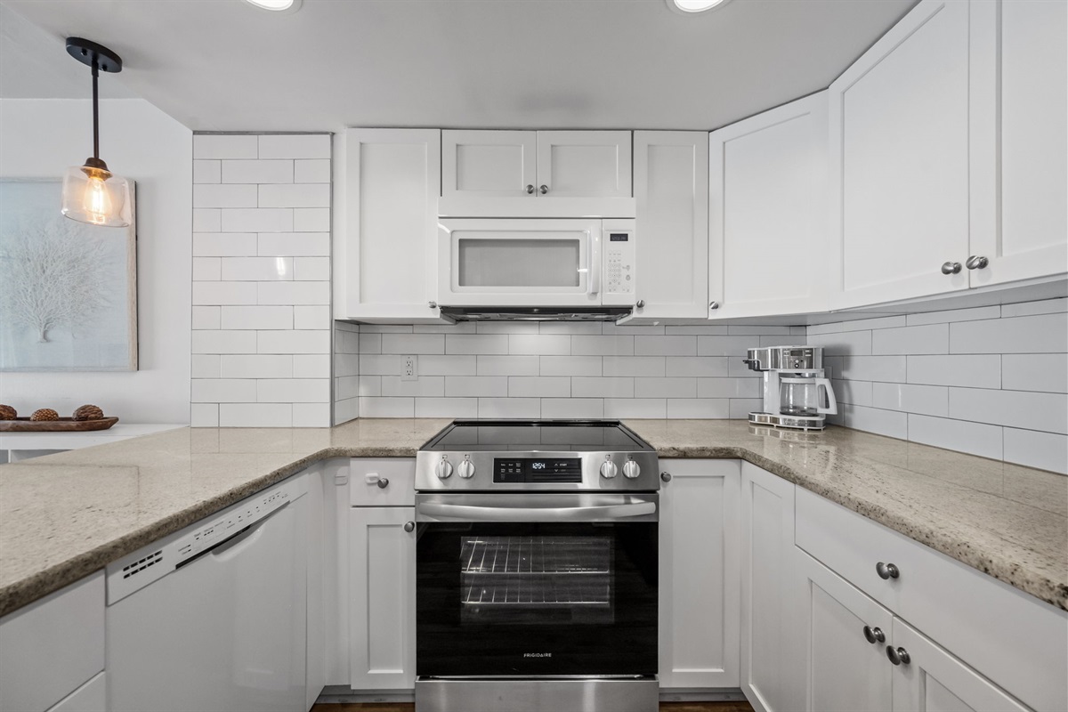 Modern appliances and plenty of counter space