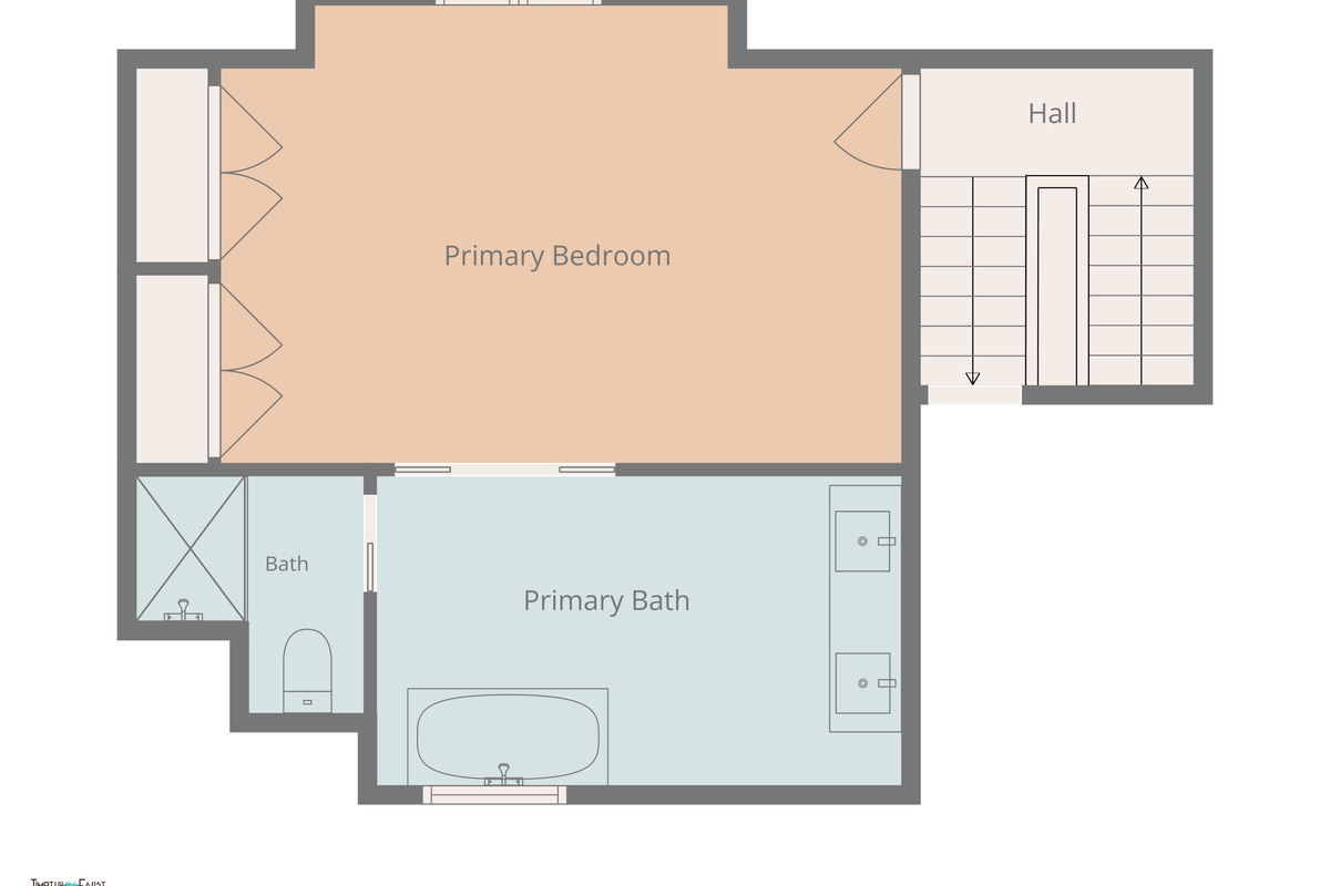 Level 5 - Ensuite #1 with Private Bath