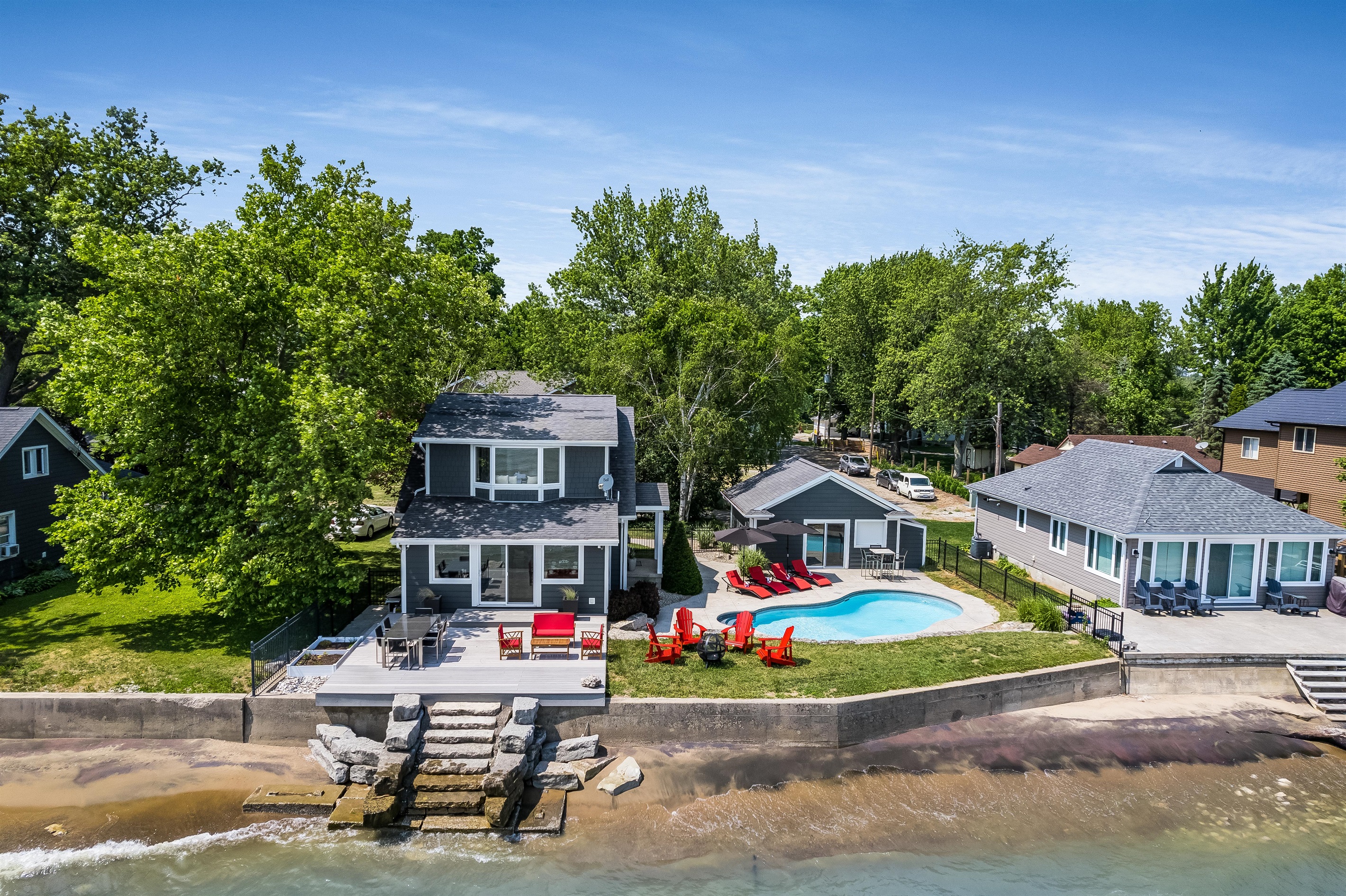 Exterior towards Lake Erie